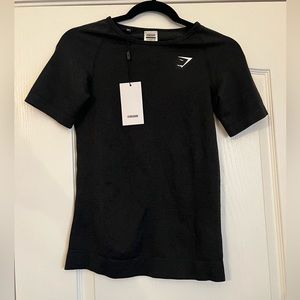 NWT Gymshark Vital Seamless T-Shirt black marl